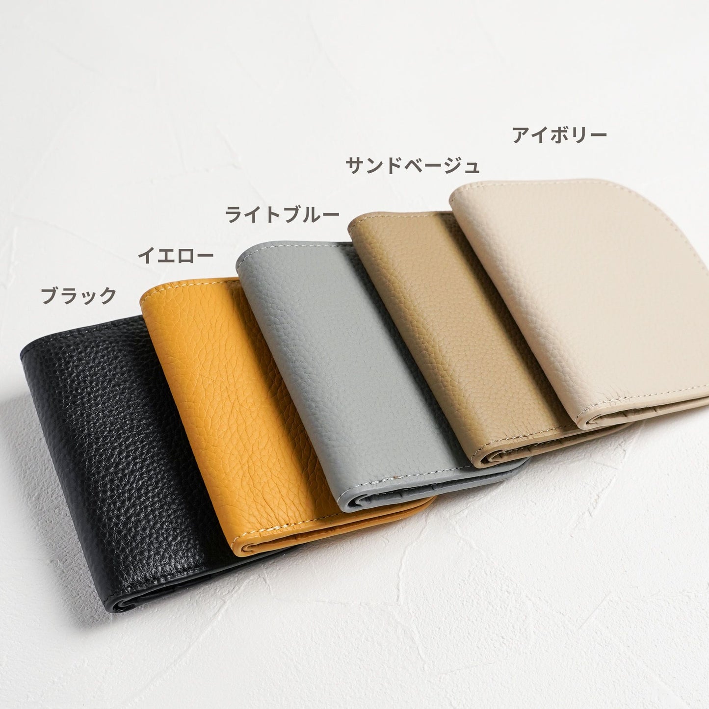 【NEW】ミニ財布 スリム 本革 二つ折り 薄型 コンパクト