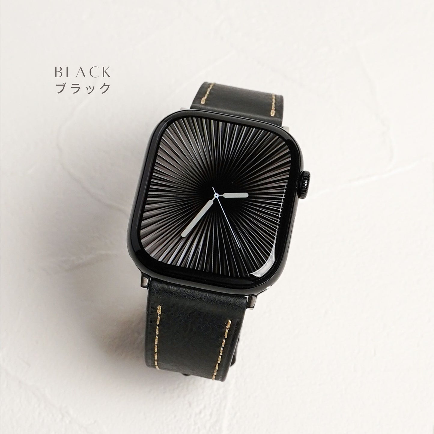 Dバックル レザー メンズ 本革 アップルウォッチバンド Apple Watch ベルト