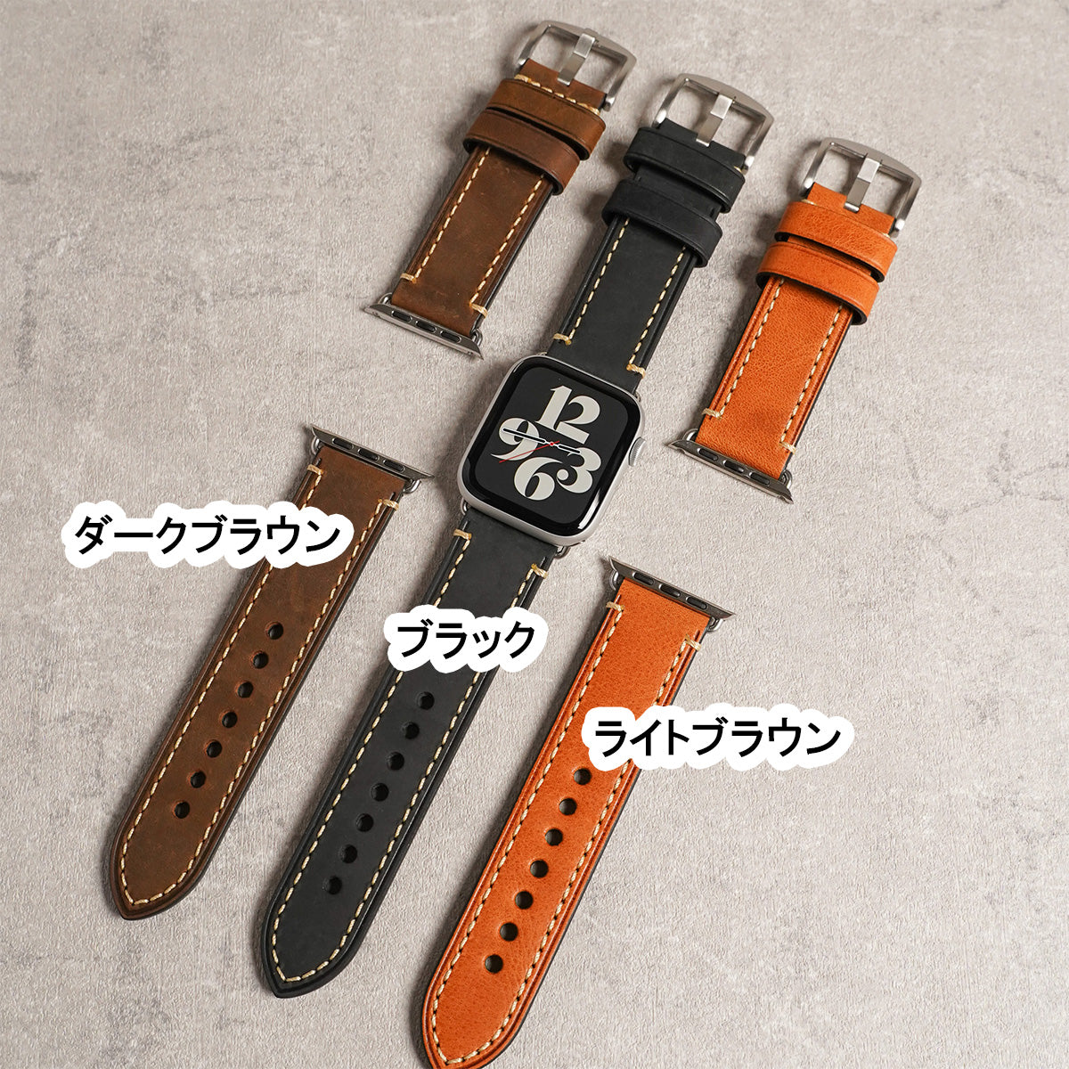 レザー 本革 メンズ アップルウォッチバンド イタリアンレザー Apple Watch ベルト