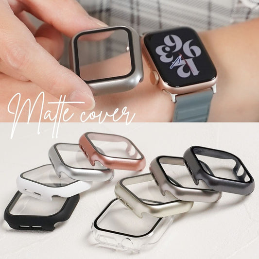 マット 全面 保護カバー ガラス付き ハードタイプ アップルウォッチ ケース Apple Watch