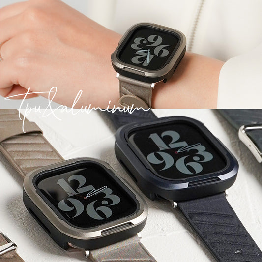 TPU×アルミ 保護フレーム ガラスなし アップルウォッチ ケース Apple Watch