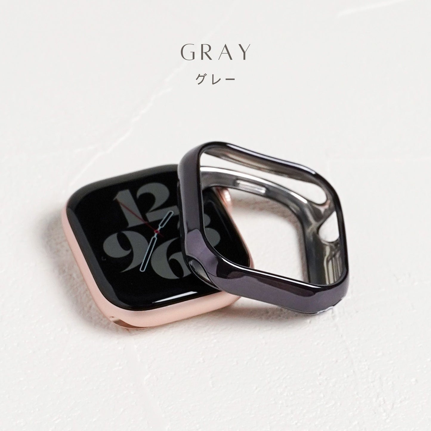 TPUハーフ 保護フレーム ソフトタイプ アップルウォッチ ハーフカバー ケース Apple Watch