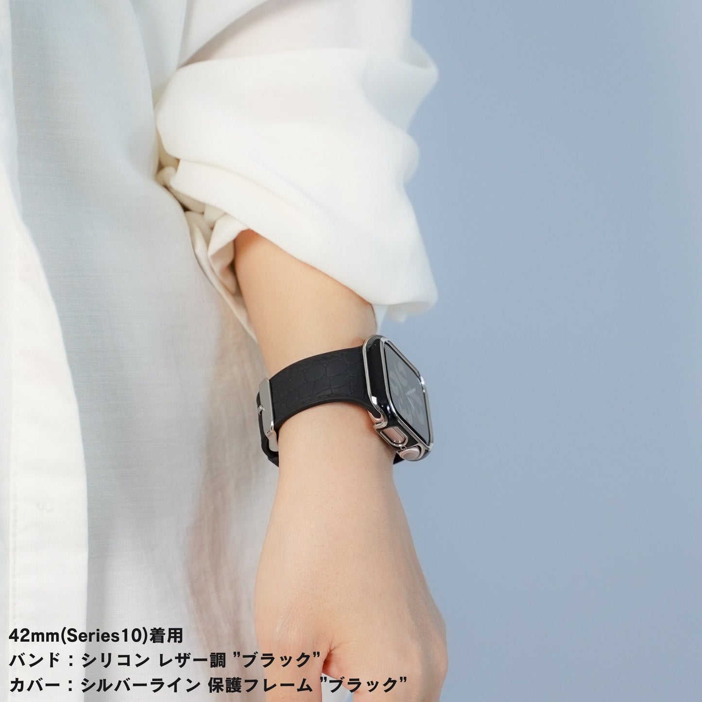 【NEW】シリコン レザー調 アップルウォッチバンド Apple Watch ベルト