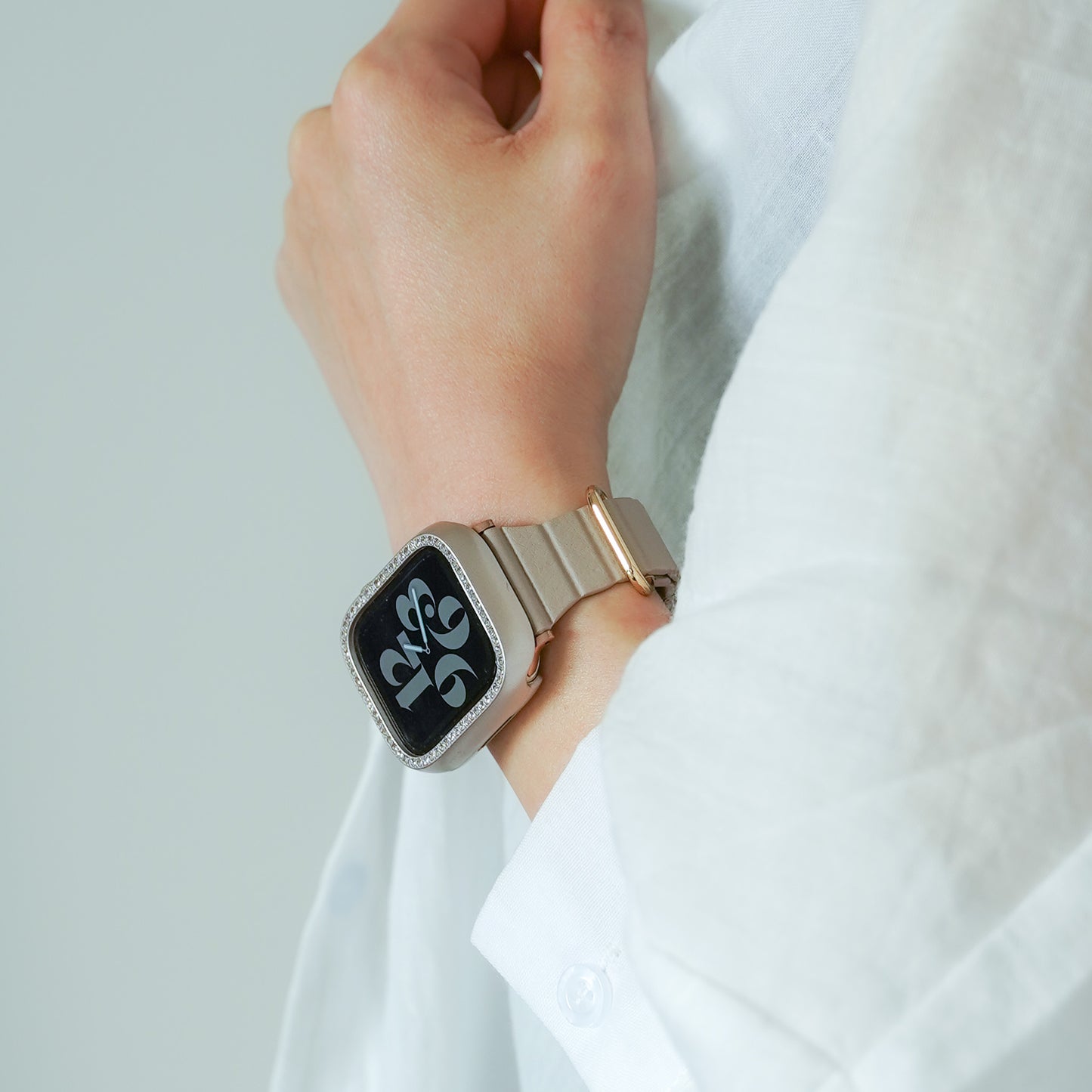 マグネット スリム レザー アップルウォッチバンド レザーループ Apple Watch ベルト