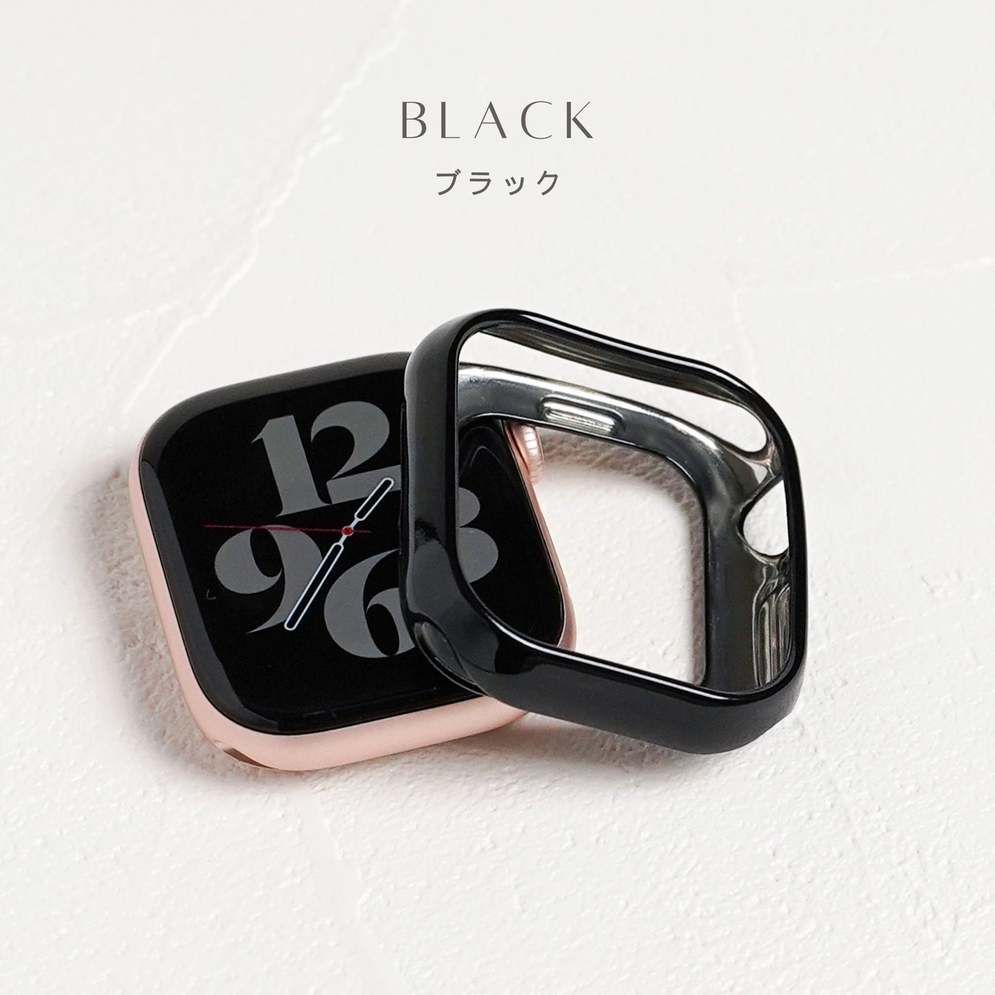 TPUハーフ 保護フレーム ソフトタイプ アップルウォッチ ハーフカバー ケース Apple Watch
