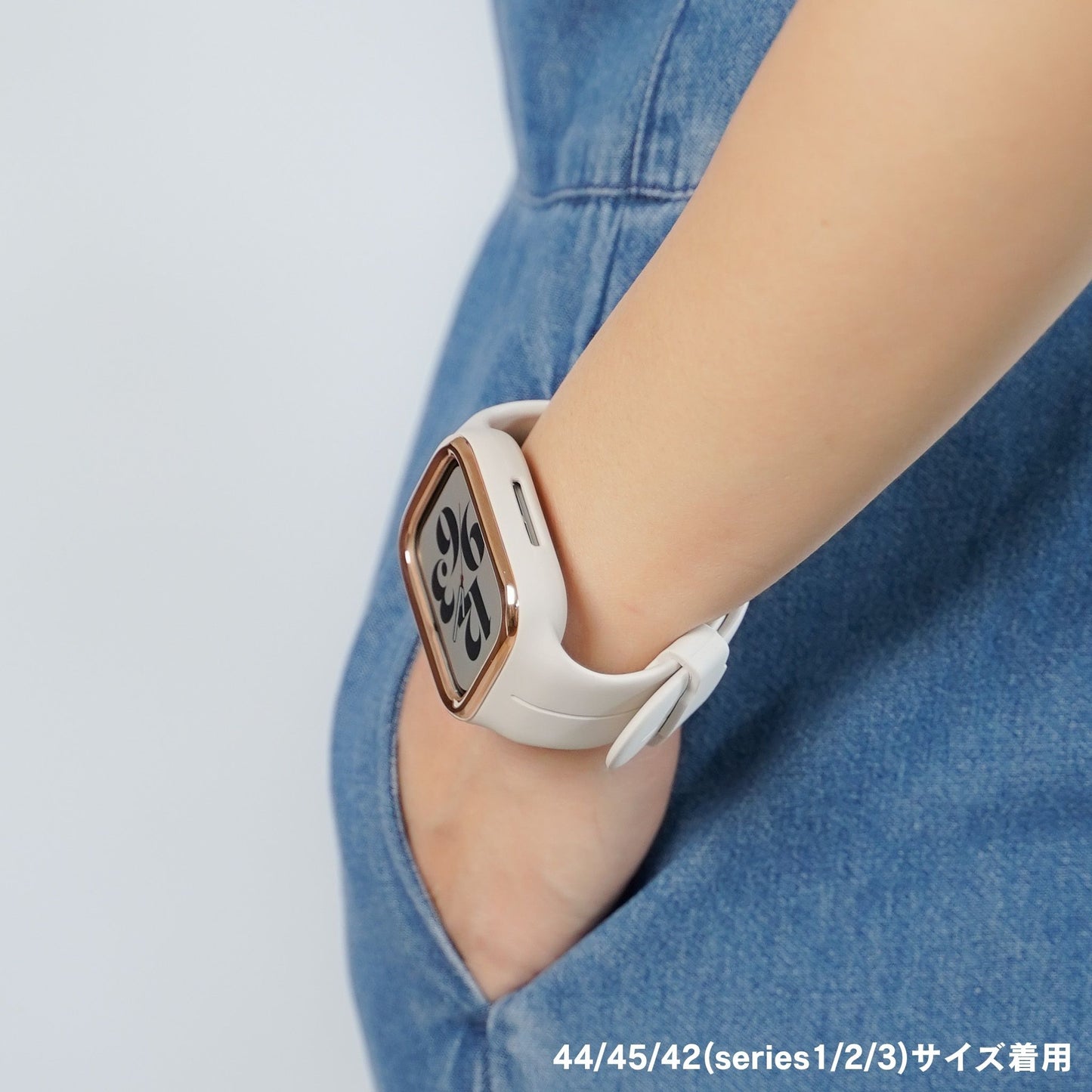 シリコン 一体型 アップルウォッチバンド ケース Apple Watch ベルト