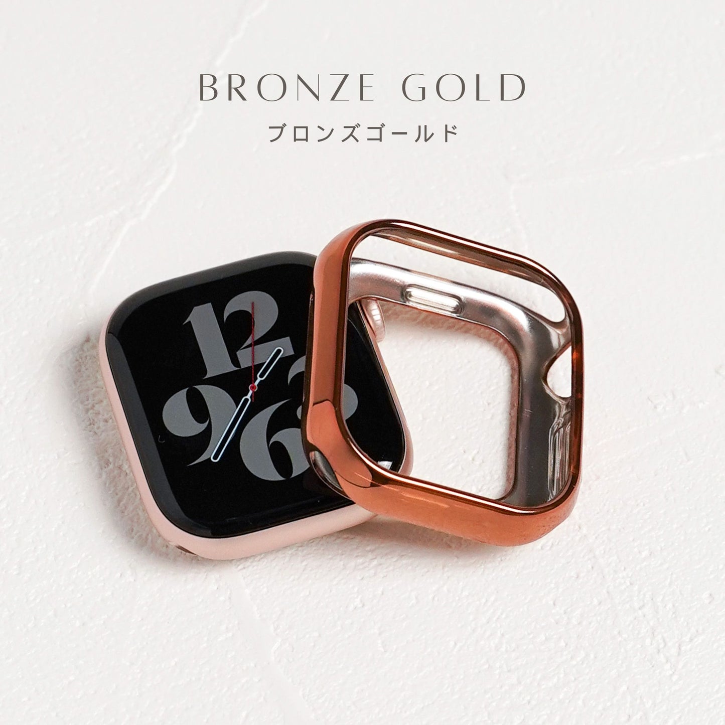 TPUハーフ 保護フレーム ソフトタイプ アップルウォッチ ハーフカバー ケース Apple Watch