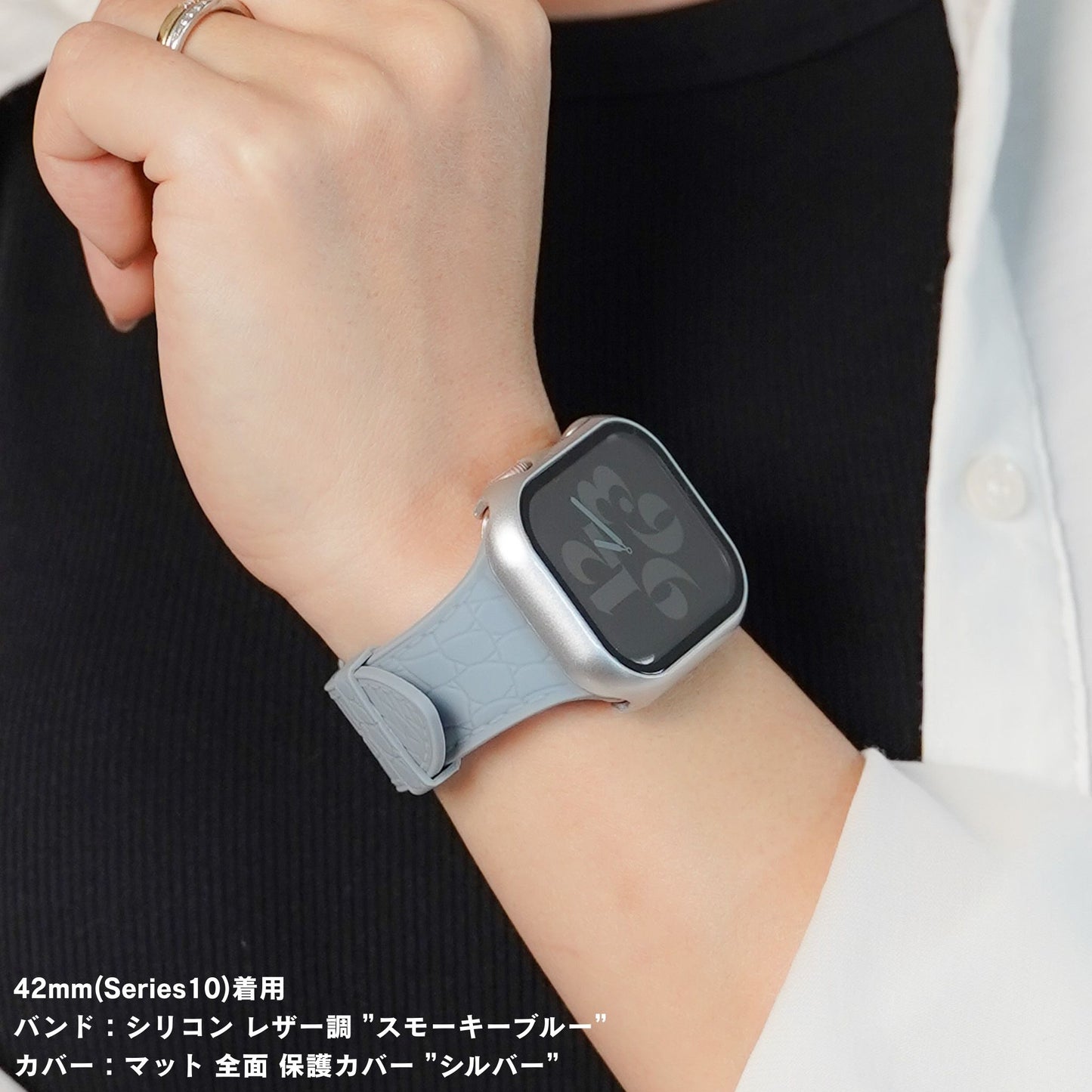 【NEW】シリコン レザー調 アップルウォッチバンド Apple Watch ベルト