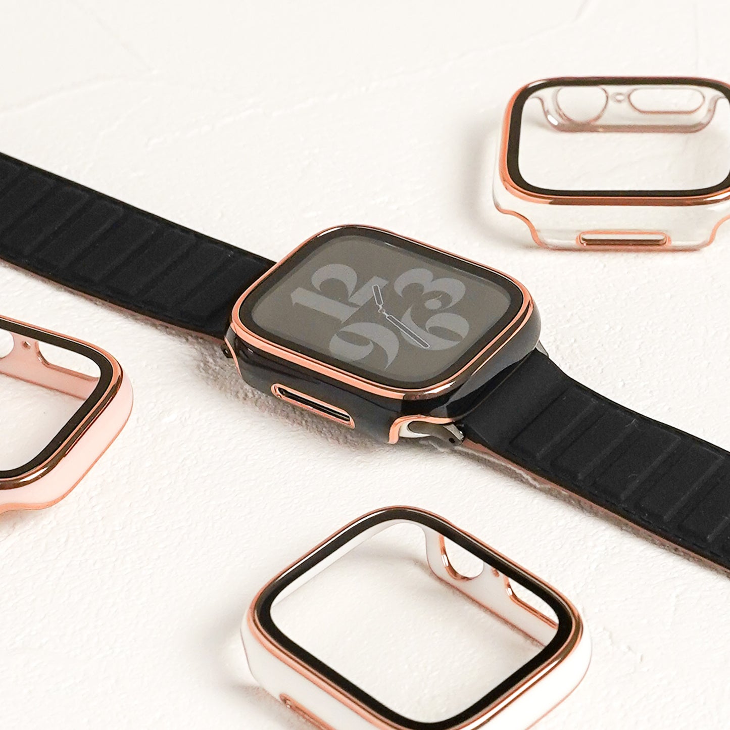 Rose Gold Line Full Protective Cover Hard Type Apple Watch Case Apple Watch