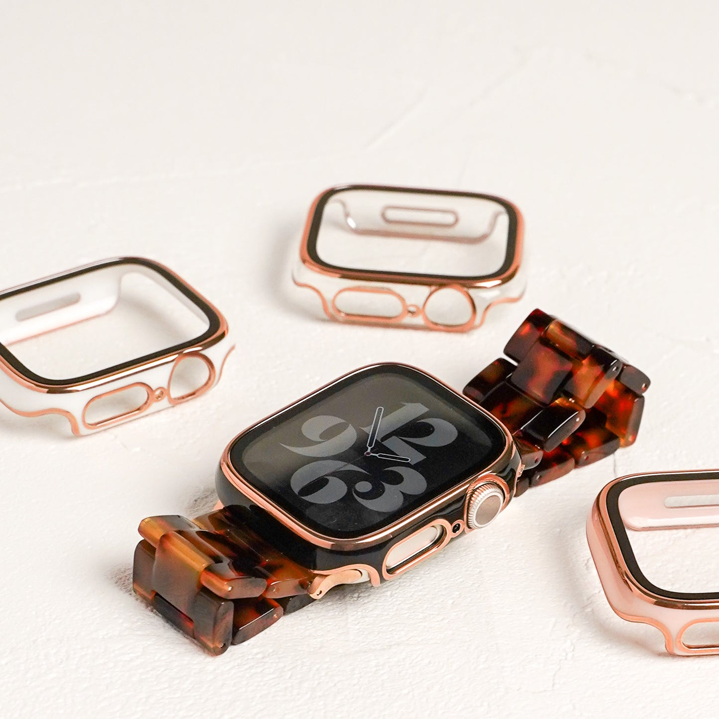 Rose Gold Line Full Protective Cover Hard Type Apple Watch Case Apple Watch