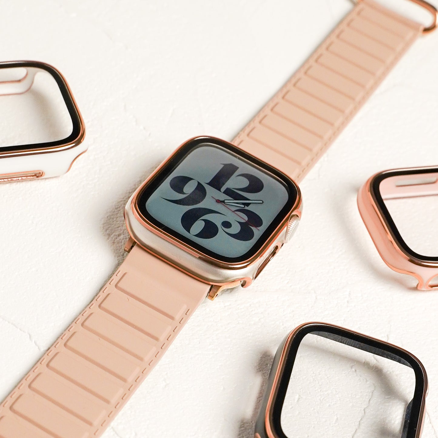 Rose Gold Line Full Protective Cover Hard Type Apple Watch Case Apple Watch