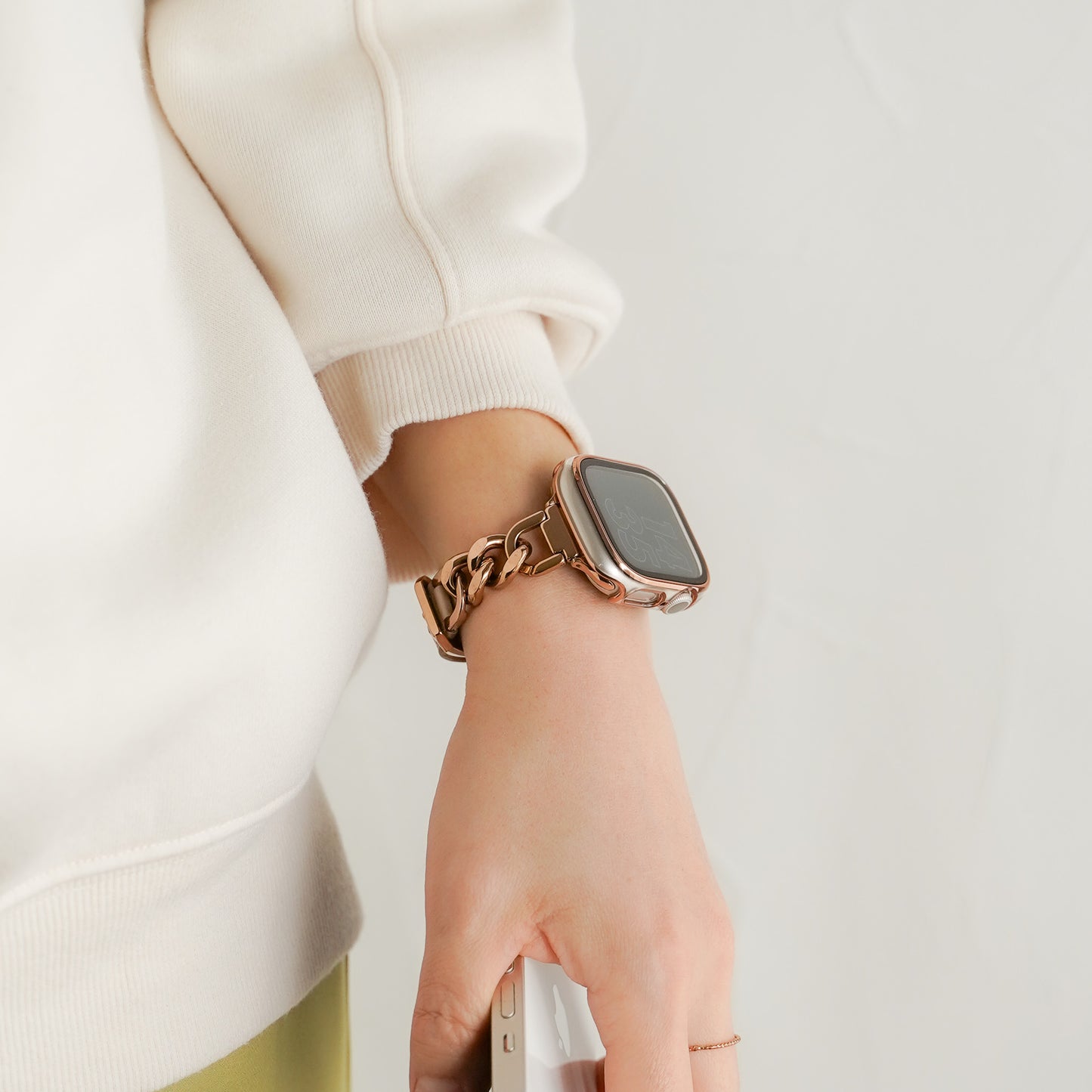 Rose Gold Line Full Protective Cover Hard Type Apple Watch Case Apple Watch