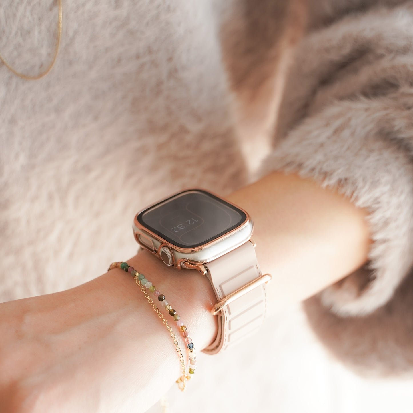 Rose Gold Line Full Protective Cover Hard Type Apple Watch Case Apple Watch