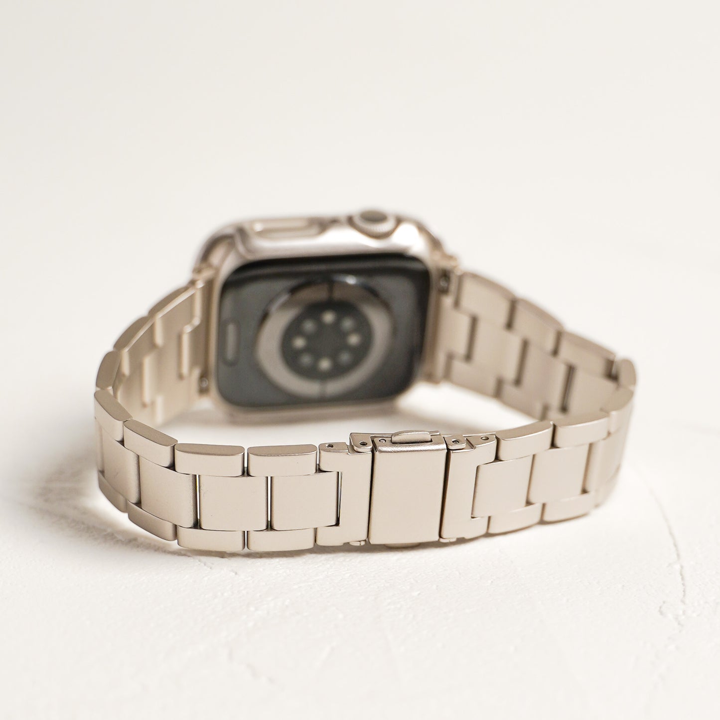 ステンレス 工具不要 三連 アップルウォッチバンド Apple Watch ベルト