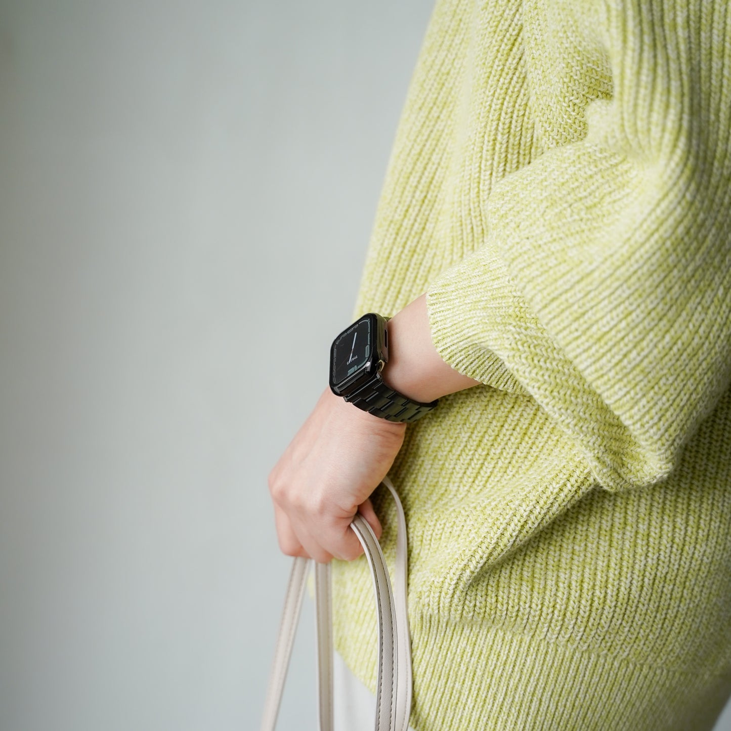 ステンレス 工具不要 三連 アップルウォッチバンド Apple Watch ベルト