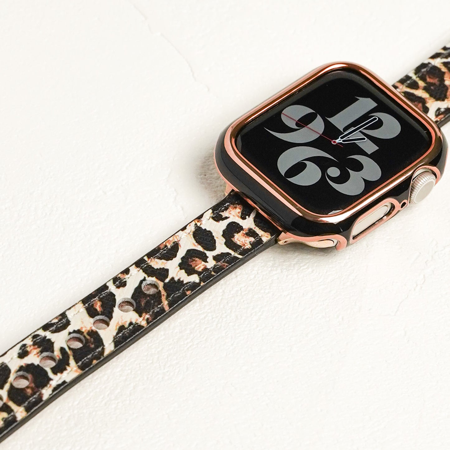 レオパード スリムレザー アップルウォッチバンド ヒョウ柄 Apple Watch ベルト