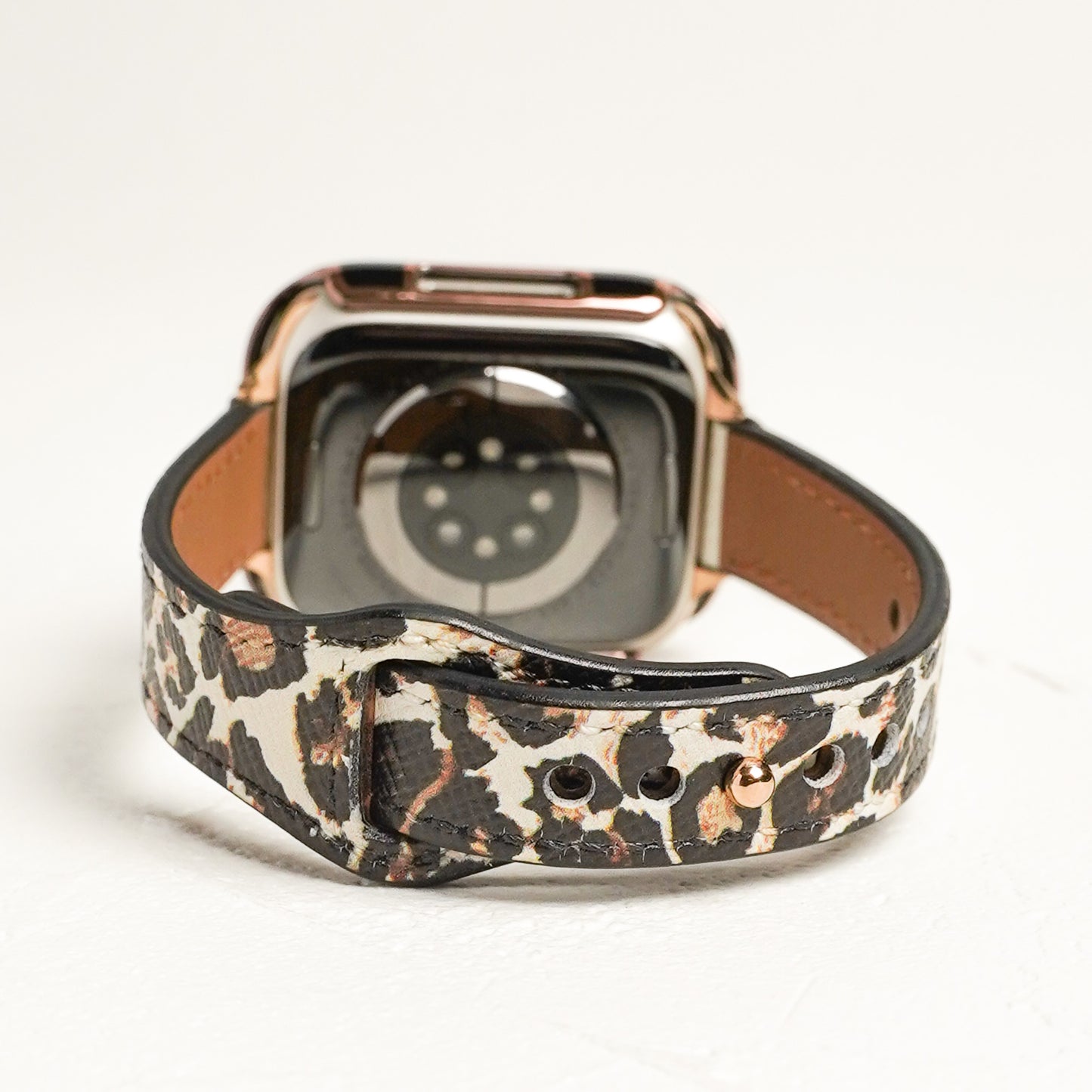 レオパード スリムレザー アップルウォッチバンド ヒョウ柄 Apple Watch ベルト