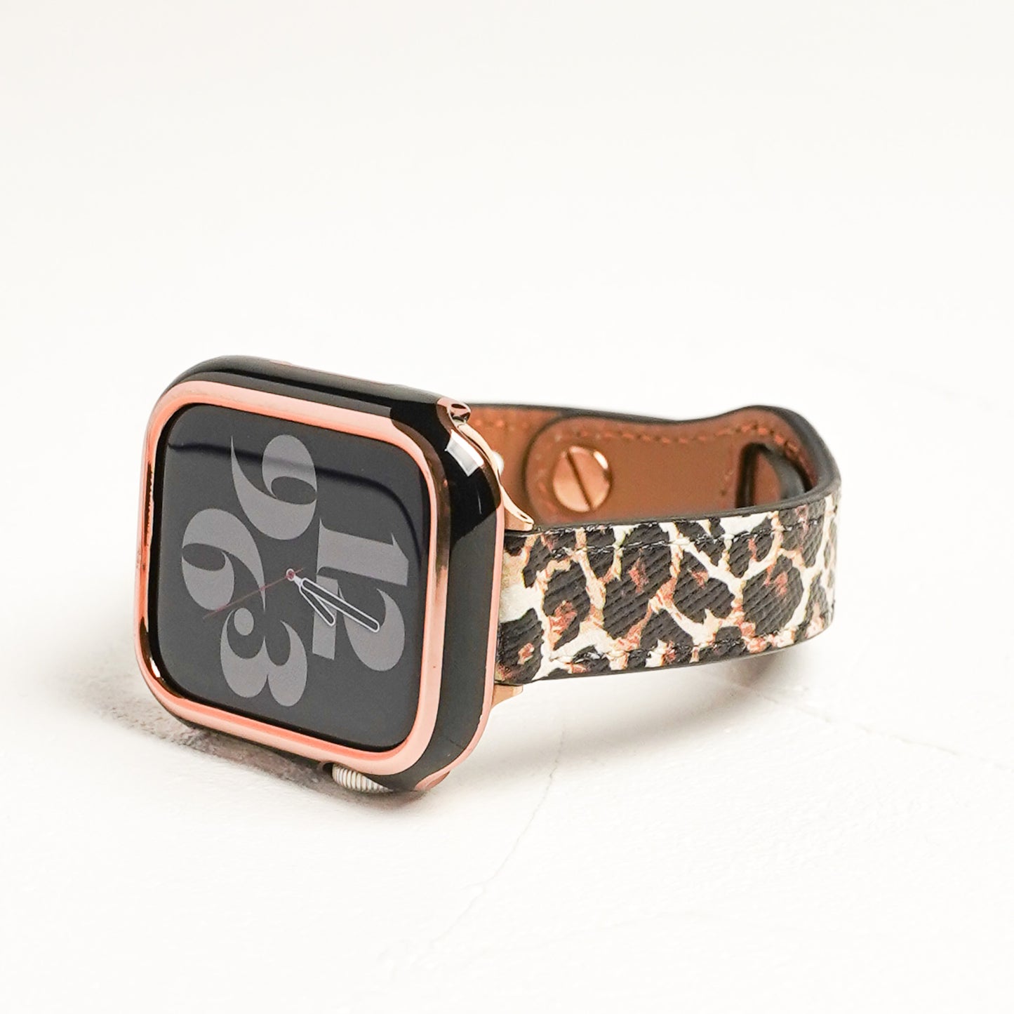 レオパード スリムレザー アップルウォッチバンド ヒョウ柄 Apple Watch ベルト