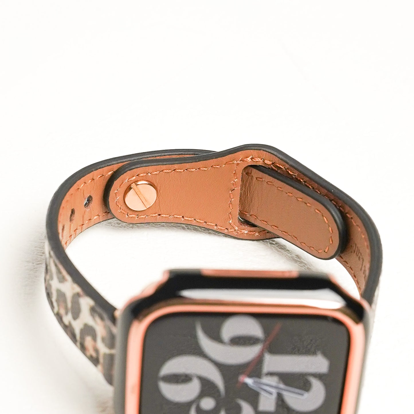 レオパード スリムレザー アップルウォッチバンド ヒョウ柄 Apple Watch ベルト