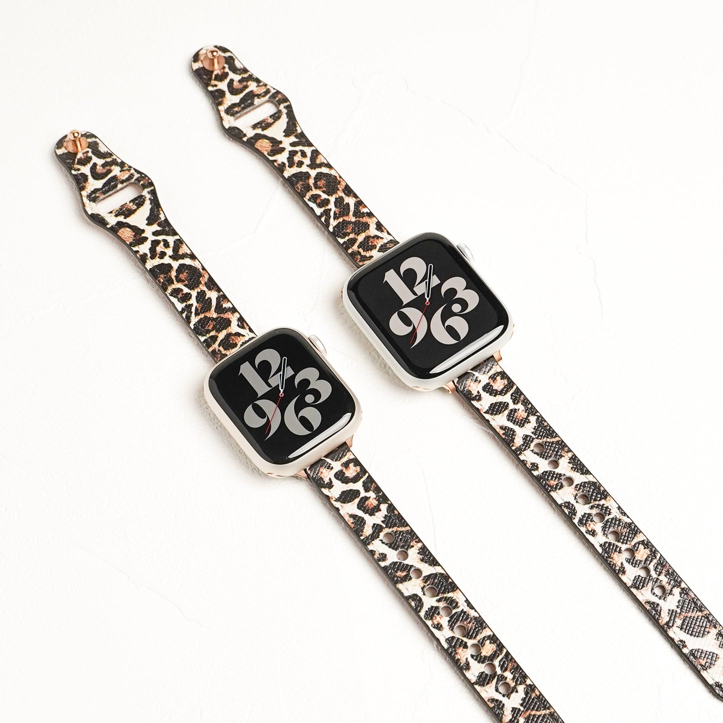 レオパード スリムレザー アップルウォッチバンド ヒョウ柄 Apple Watch ベルト