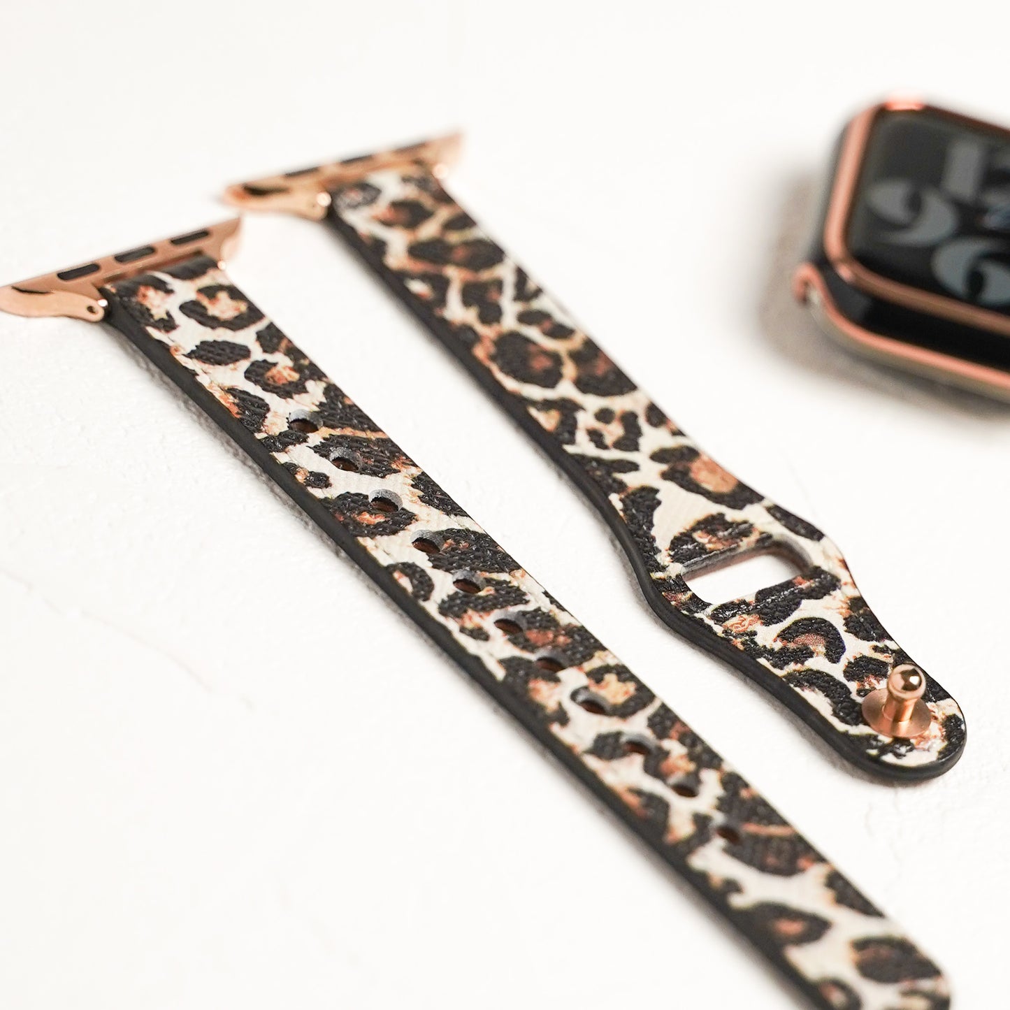 レオパード スリムレザー アップルウォッチバンド ヒョウ柄 Apple Watch ベルト