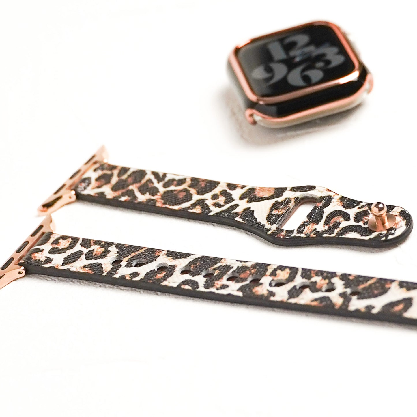 レオパード スリムレザー アップルウォッチバンド ヒョウ柄 Apple Watch ベルト