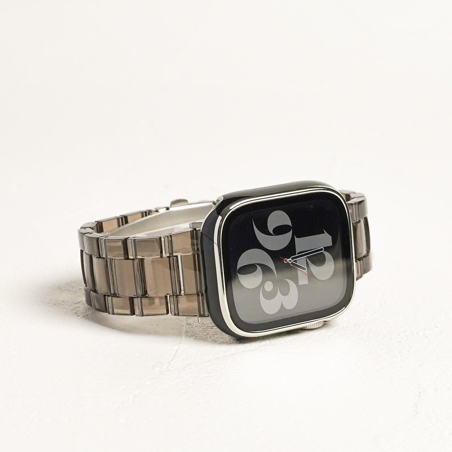 クリア 3連 樹脂 アップルウォッチバンド 透明 Apple Watch ベルト