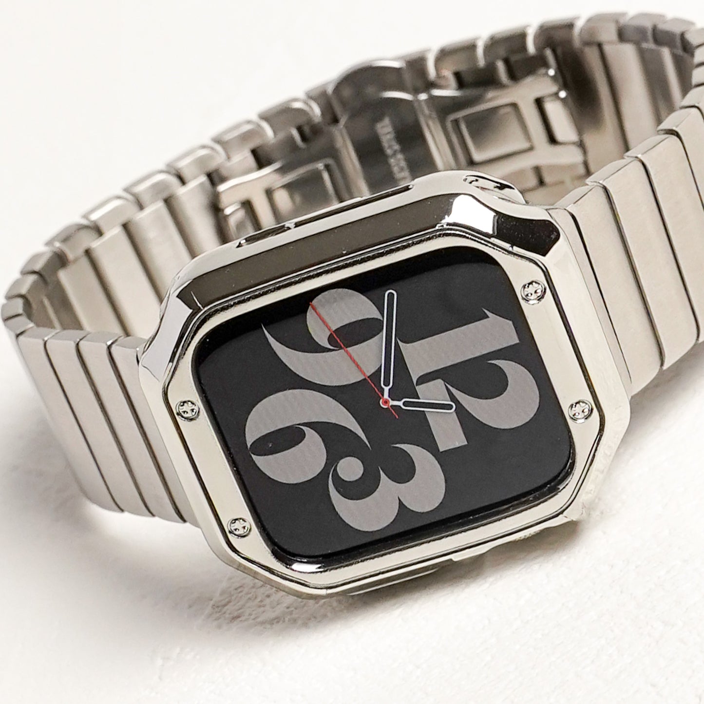 TPU メッキ スクエア 保護フレーム ソフトタイプ アップルウォッチ ハーフカバー ケース Apple Watch