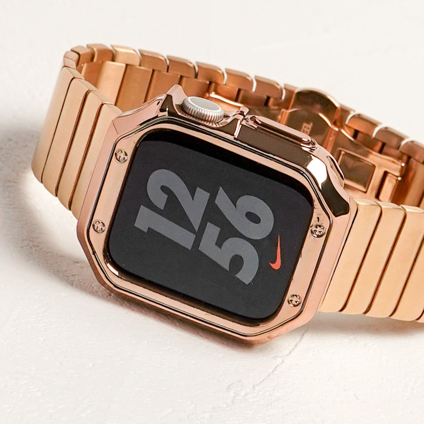 TPU メッキ スクエア 保護フレーム ソフトタイプ アップルウォッチ ハーフカバー ケース Apple Watch