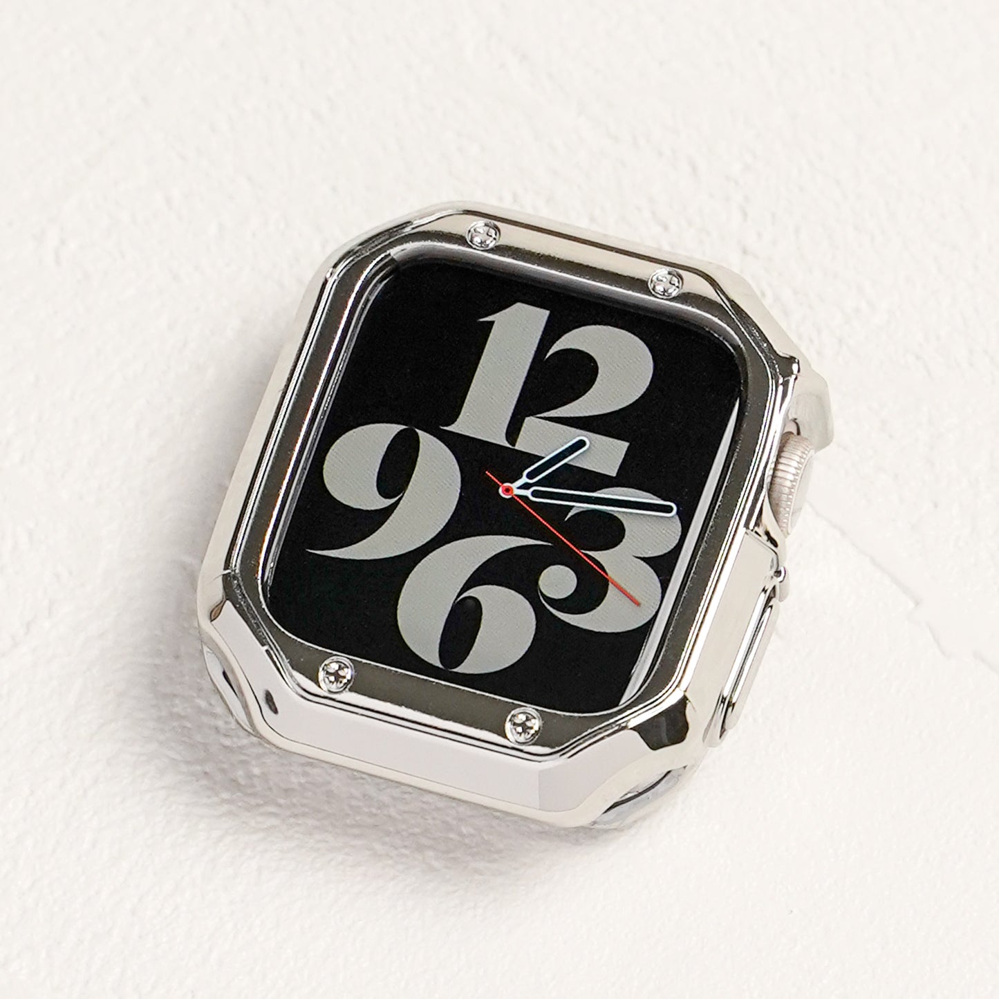 TPU メッキ スクエア 保護フレーム ソフトタイプ アップルウォッチ ハーフカバー ケース Apple Watch