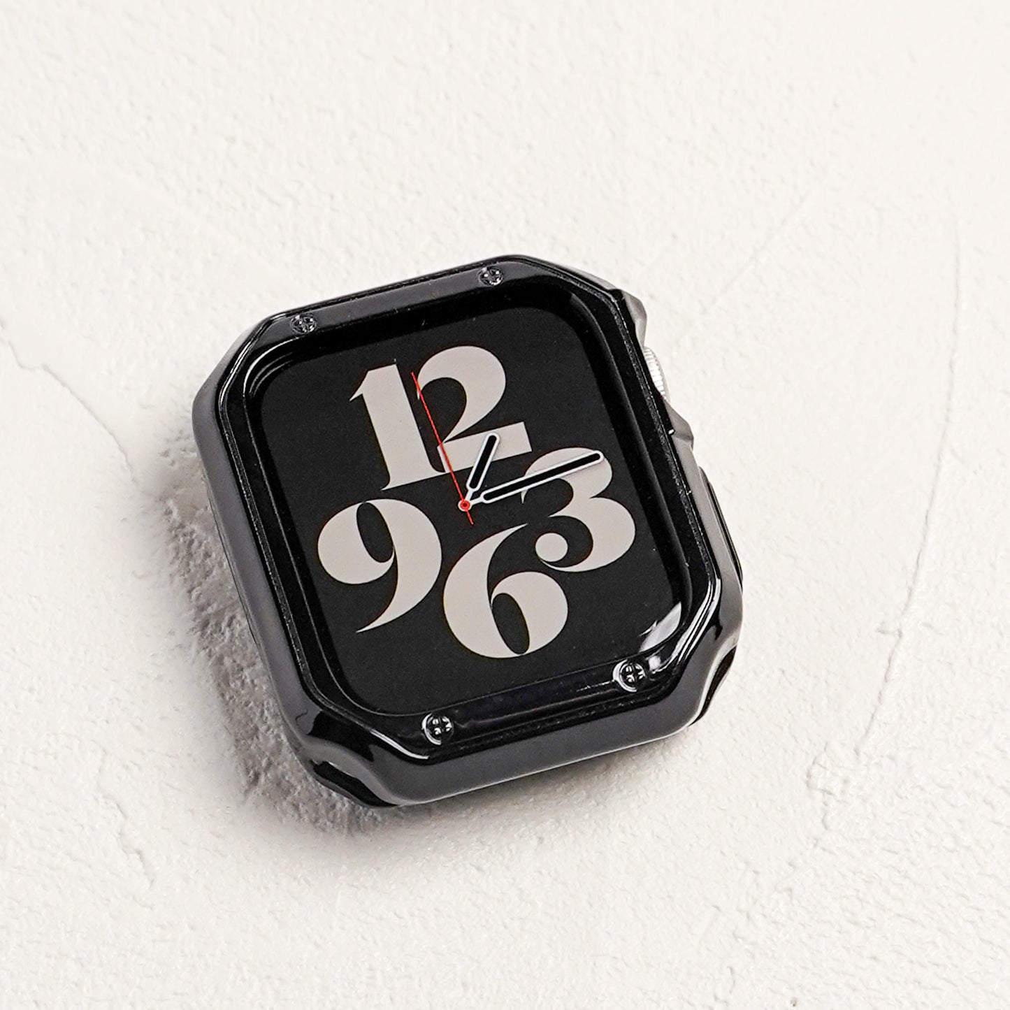 TPU メッキ スクエア 保護フレーム ソフトタイプ アップルウォッチ ハーフカバー ケース Apple Watch