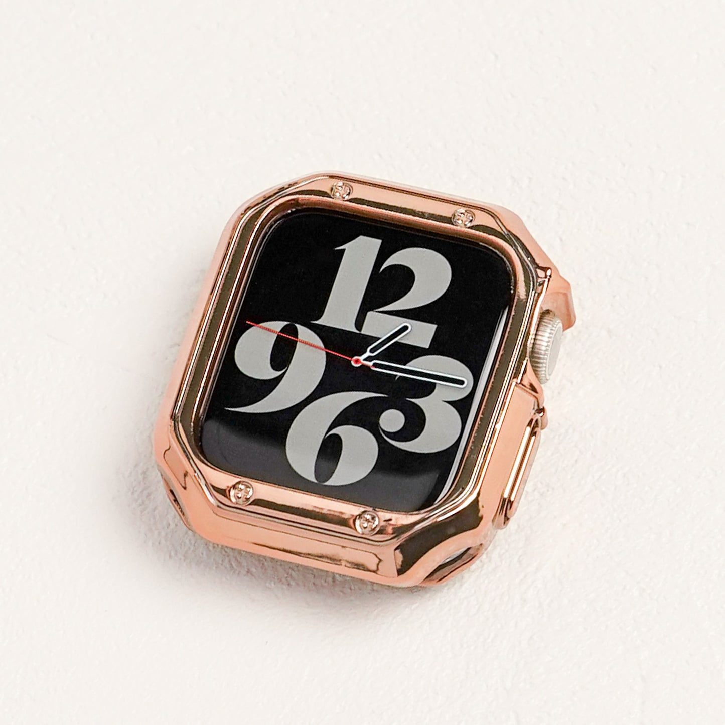 TPU メッキ スクエア 保護フレーム ソフトタイプ アップルウォッチ ハーフカバー ケース Apple Watch