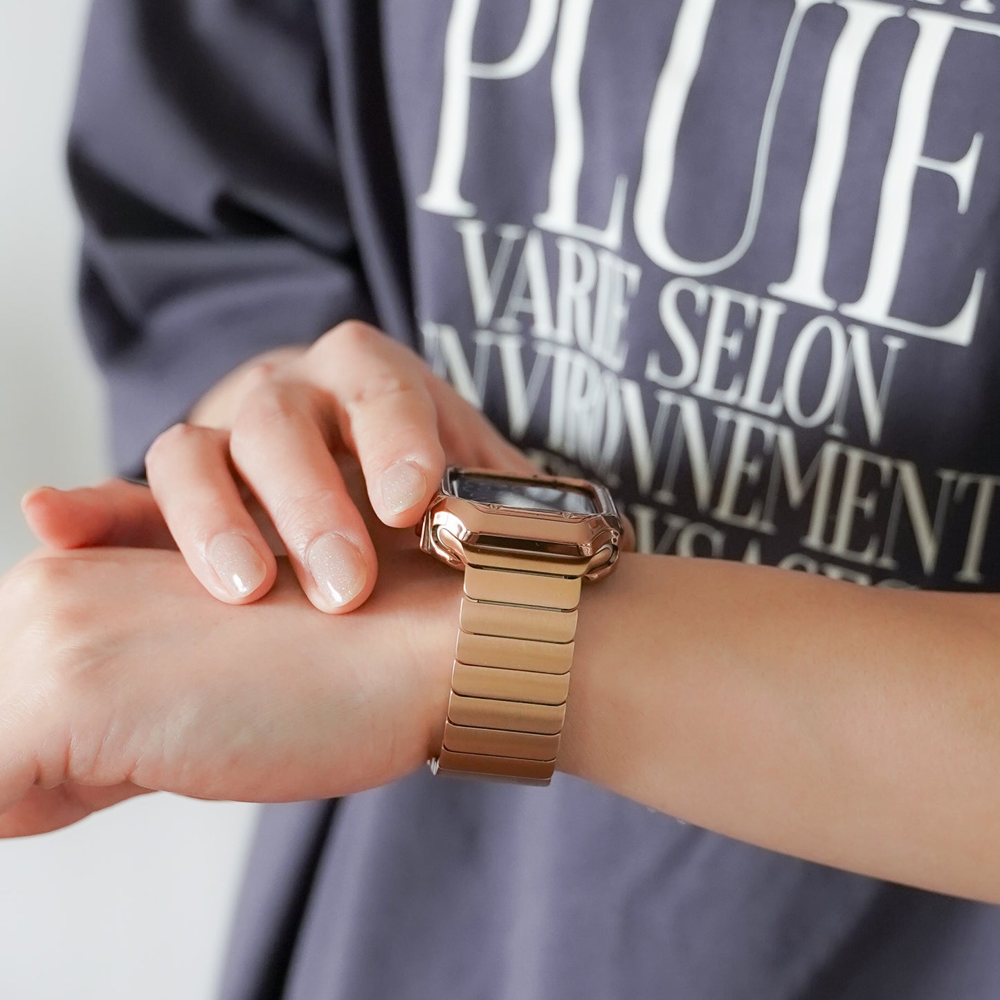 Stainless Steel Single Type Apple Watch Band Apple Watch