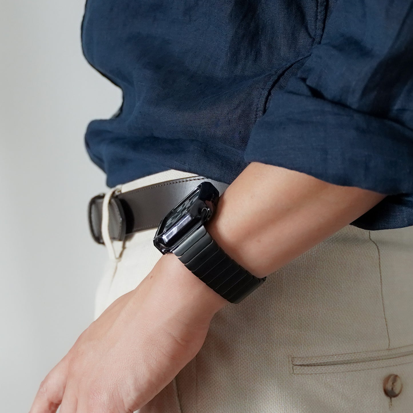 Stainless Steel Single Type Apple Watch Band Apple Watch