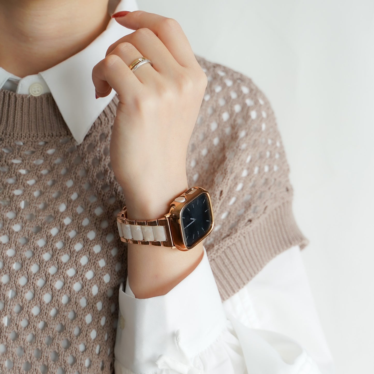 メッキ 保護フレーム ガラスなし ハードタイプ アップルウォッチ ケース Apple Watch