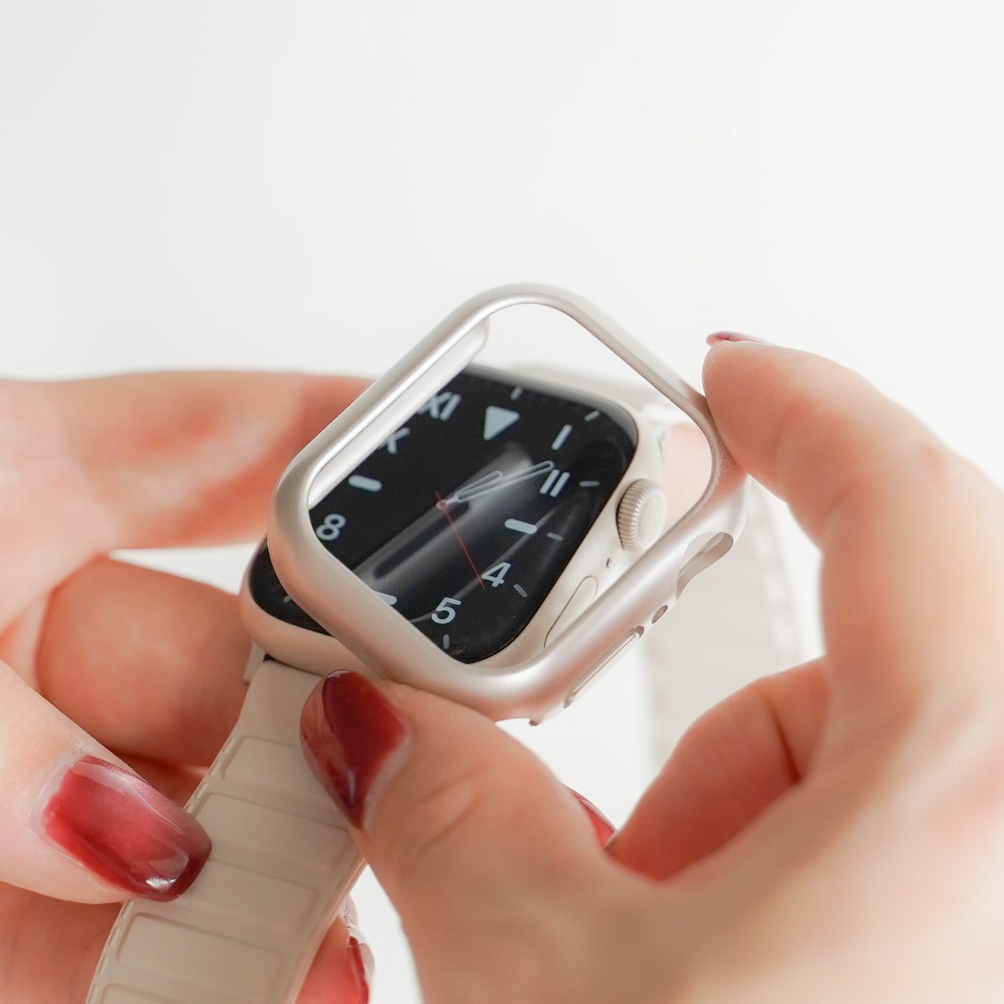 マット 保護フレーム ガラスなし ハードタイプ アップルウォッチ ケース Apple watch