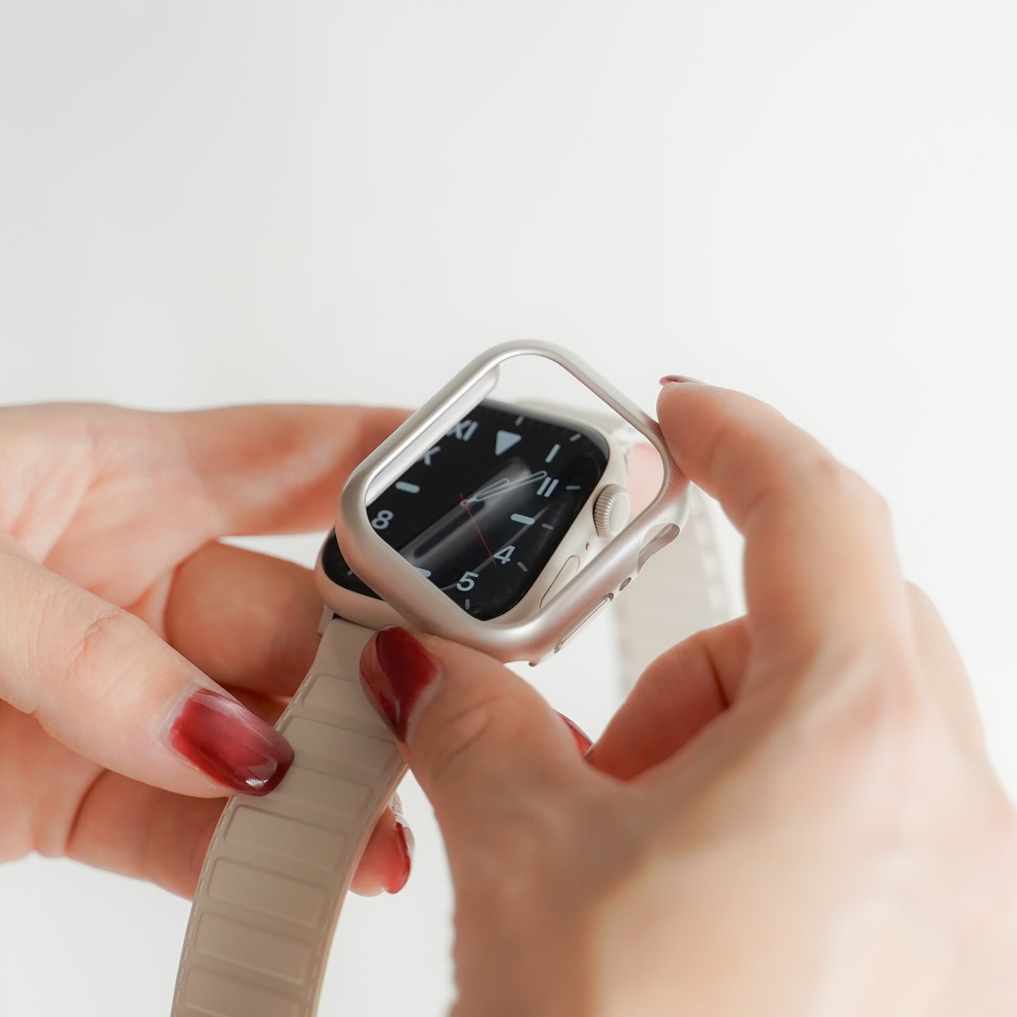 マット 保護フレーム ガラスなし ハードタイプ アップルウォッチ ケース Apple watch