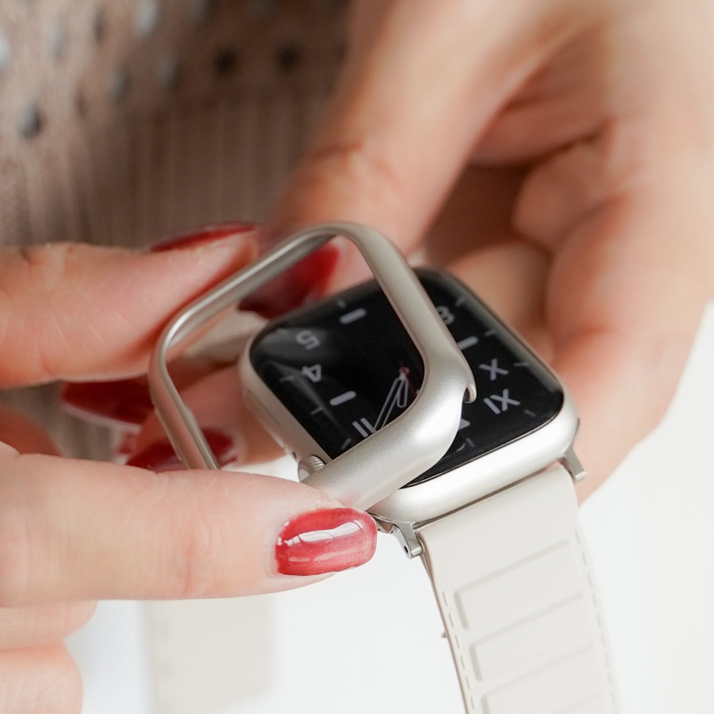 マット 保護フレーム ガラスなし ハードタイプ アップルウォッチ ケース Apple watch