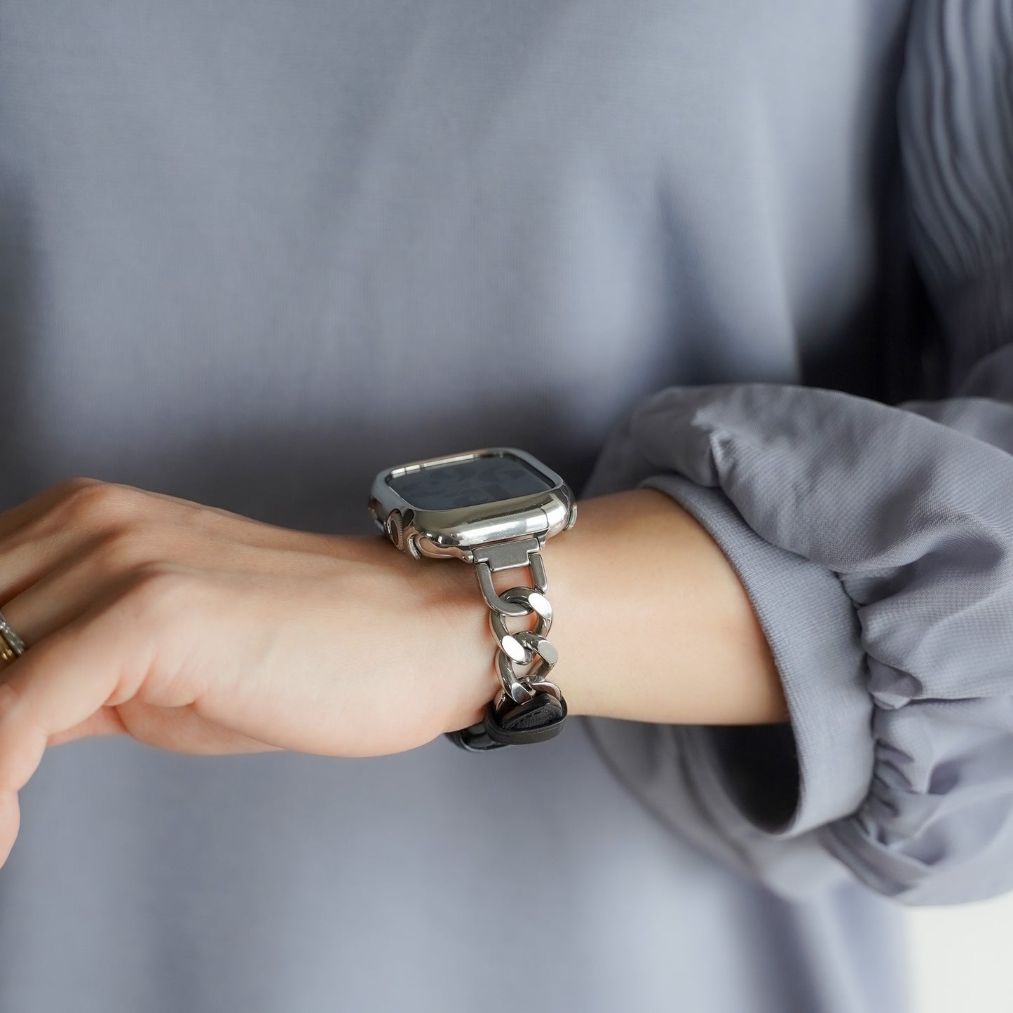 メッキ 保護フレーム ガラスなし ハードタイプ アップルウォッチ ケース Apple Watch