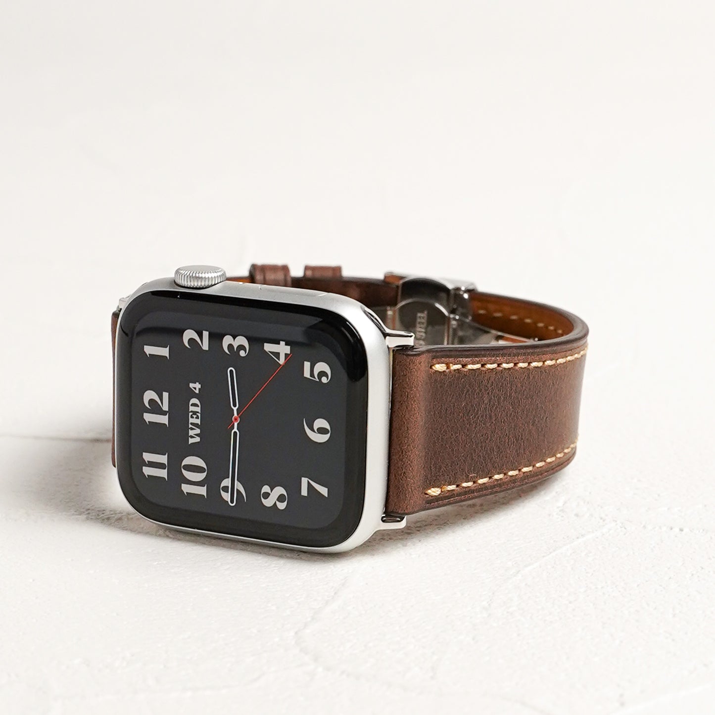 Dバックル レザー メンズ 本革 アップルウォッチバンド Apple Watch ベルト