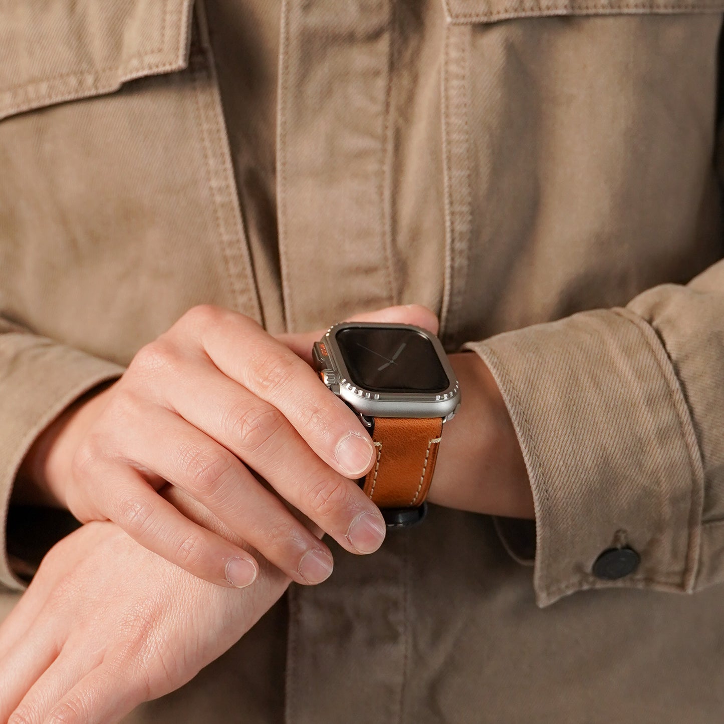メタルケース 保護フレーム 金属 ガラスなし ハードタイプ メンズ ユニセックス Apple Watch