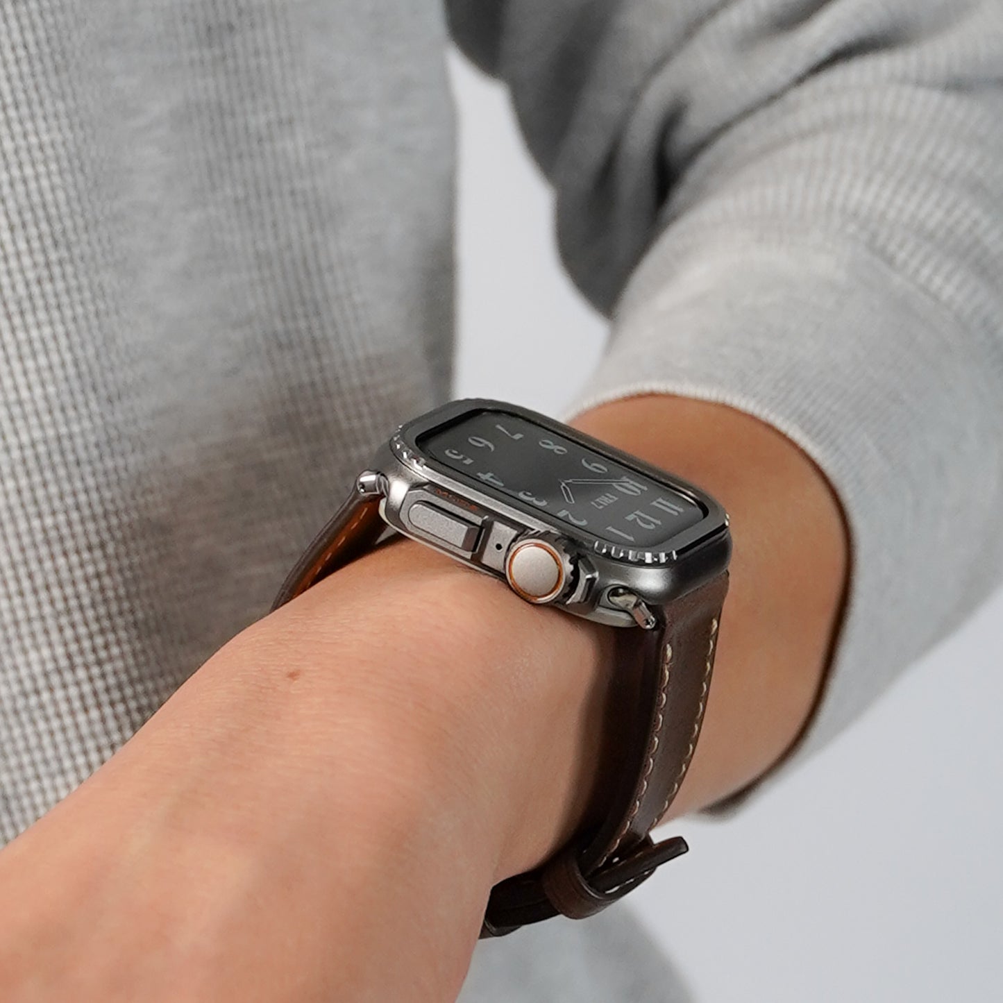 メタルケース 保護フレーム 金属 ガラスなし ハードタイプ メンズ ユニセックス Apple Watch