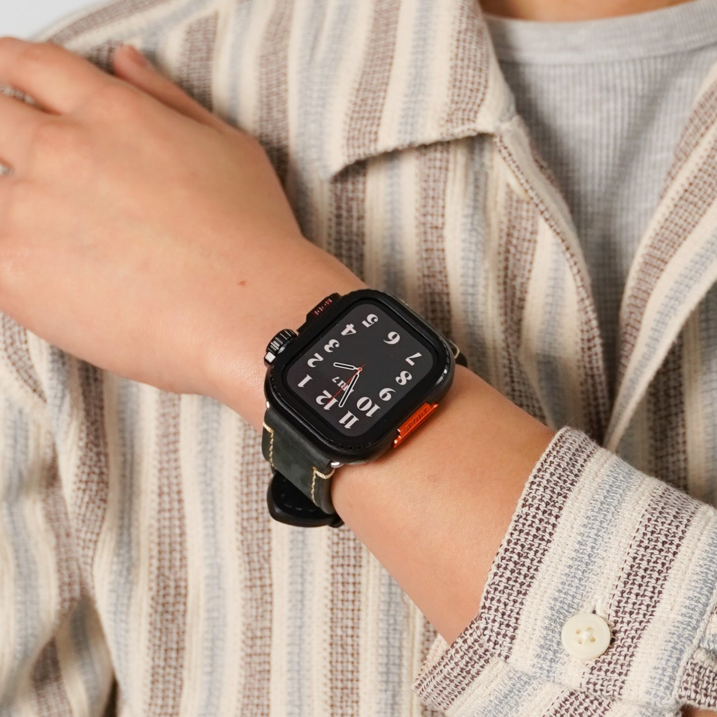 メタルケース 保護フレーム 金属 ガラスなし ハードタイプ メンズ ユニセックス Apple Watch