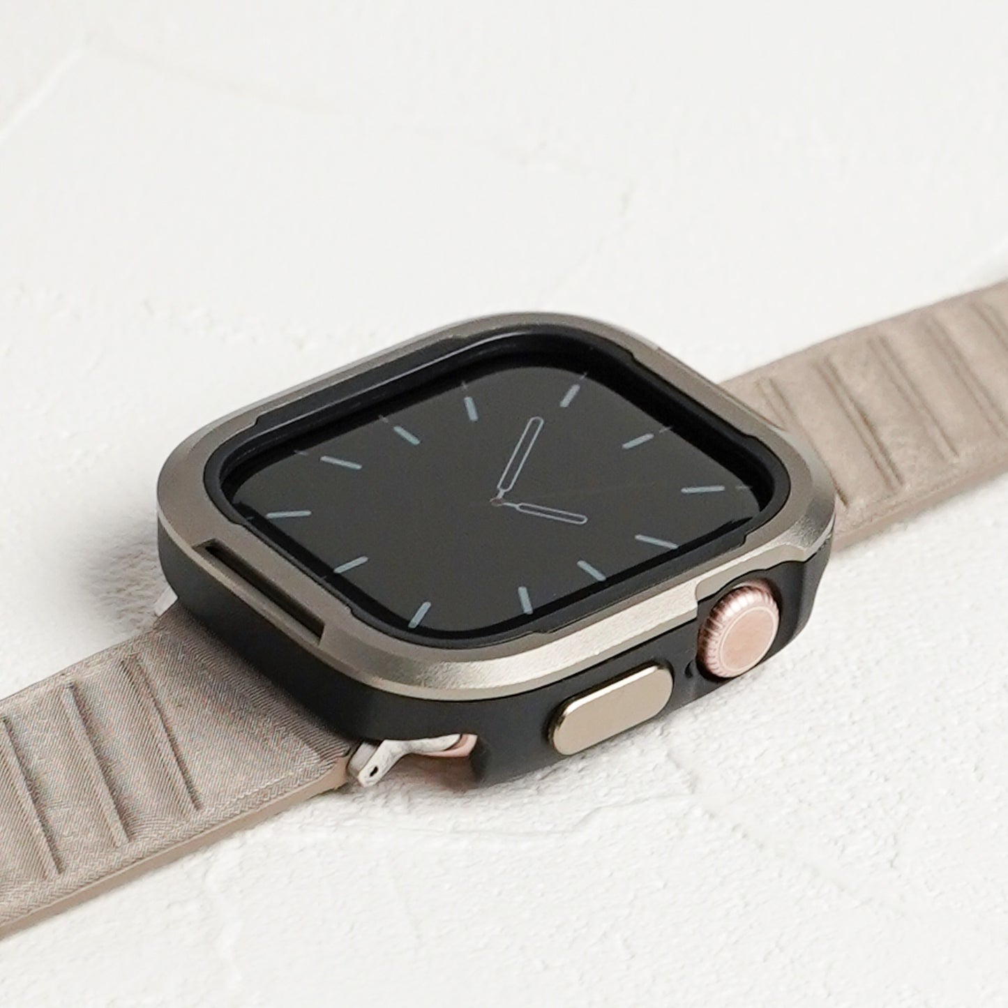 TPU×アルミ 保護フレーム ガラスなし アップルウォッチ ケース Apple Watch