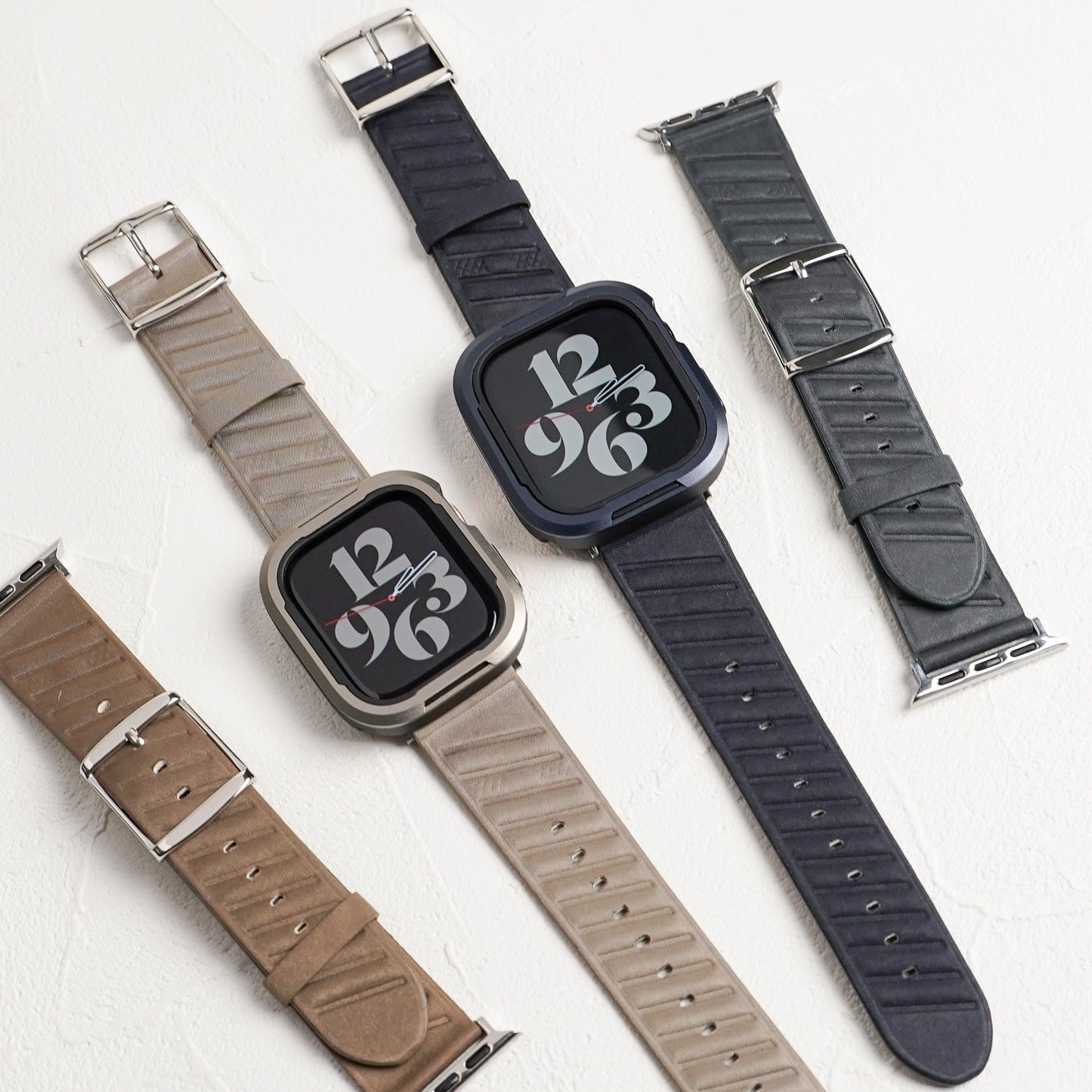ナイロンファブリック ユニセックス ストライプ アップルウォッチバンド Apple Watch ベルト