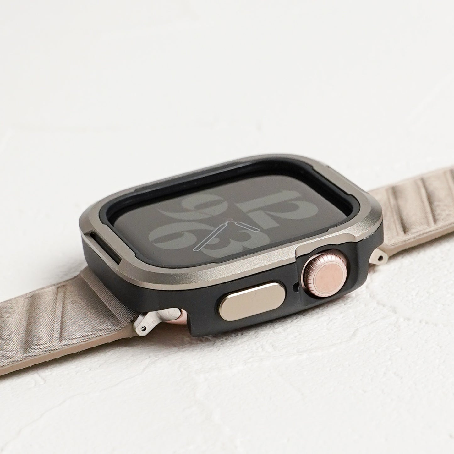 TPU×アルミ 保護フレーム ガラスなし アップルウォッチ ケース Apple Watch