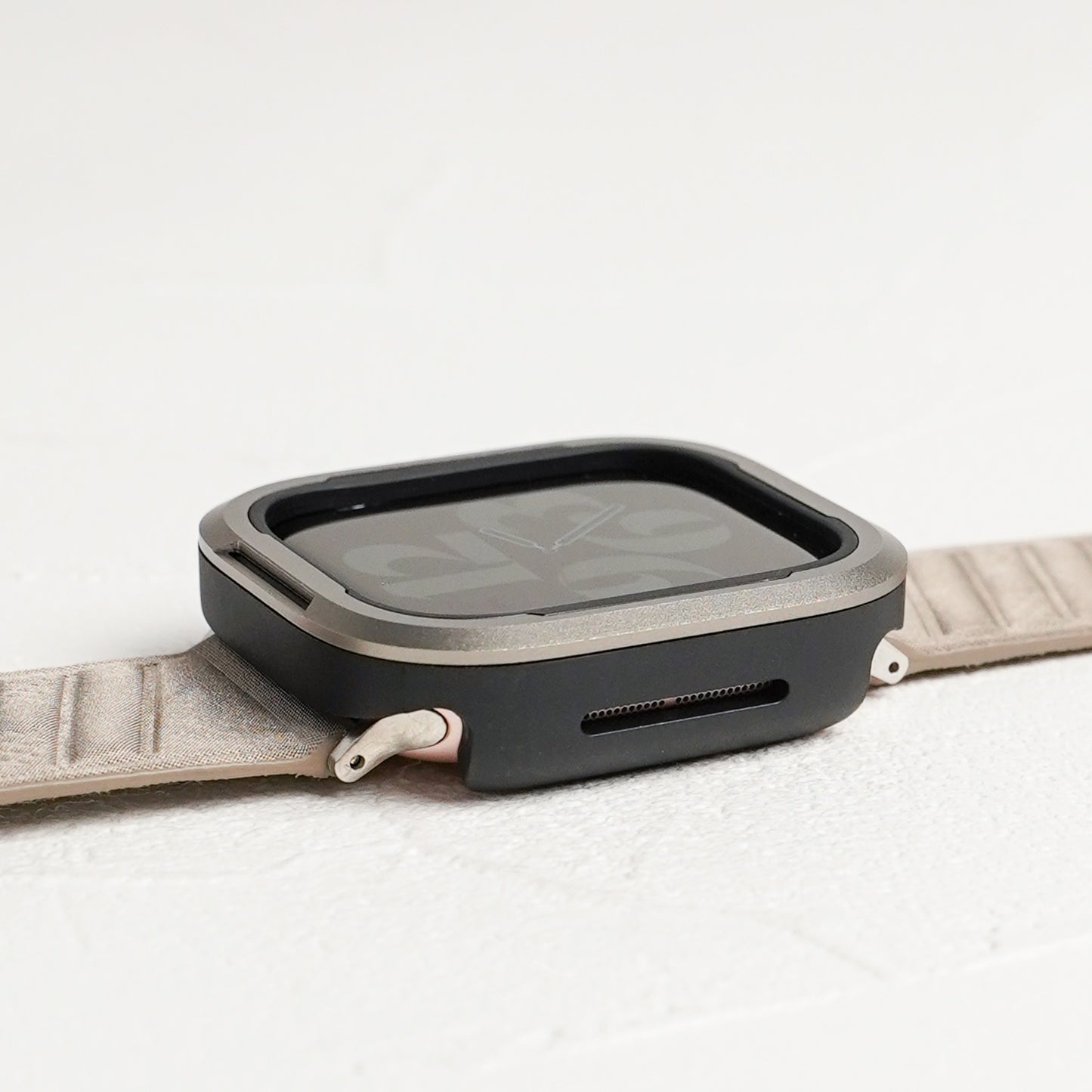 TPU×アルミ 保護フレーム ガラスなし アップルウォッチ ケース Apple Watch