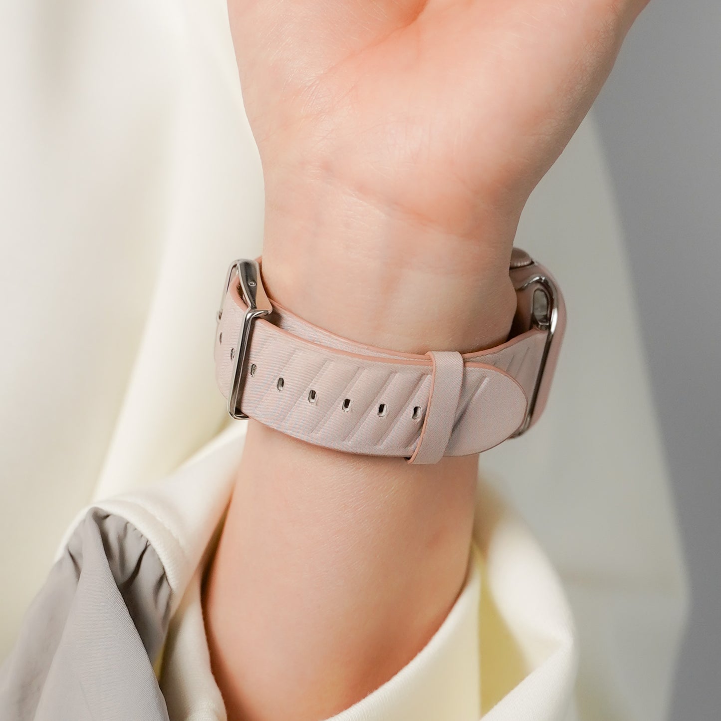 ナイロンファブリック ユニセックス ストライプ アップルウォッチバンド Apple Watch ベルト