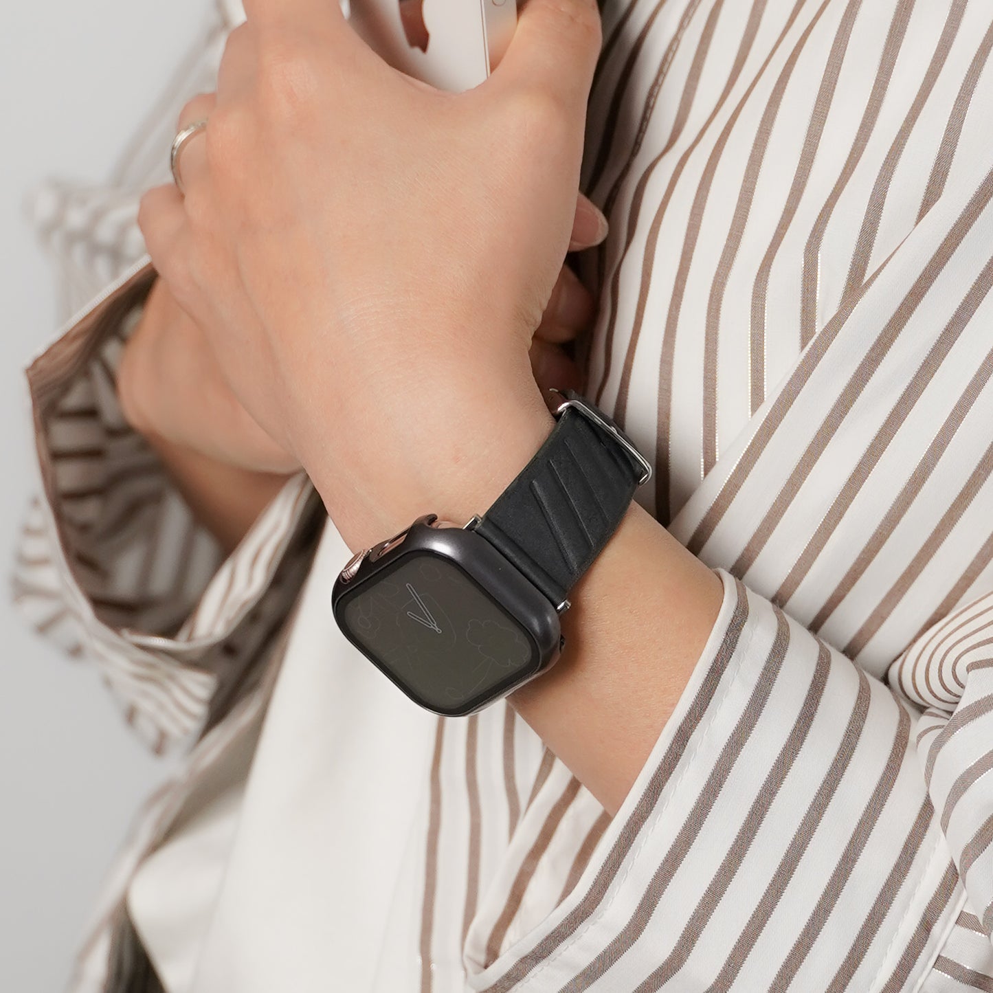 ナイロンファブリック ユニセックス ストライプ アップルウォッチバンド Apple Watch ベルト