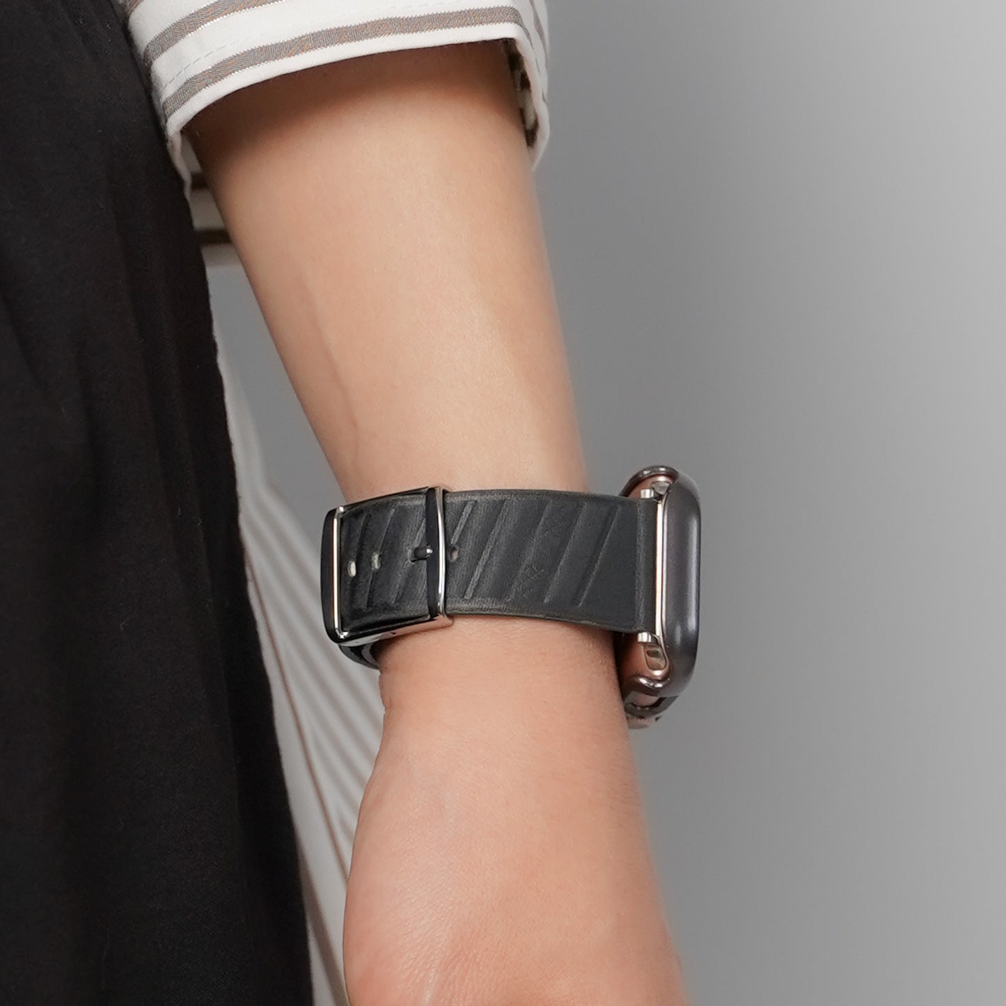 ナイロンファブリック ユニセックス ストライプ アップルウォッチバンド Apple Watch ベルト